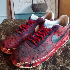 Custom Air Force 1s "Bloodshot"